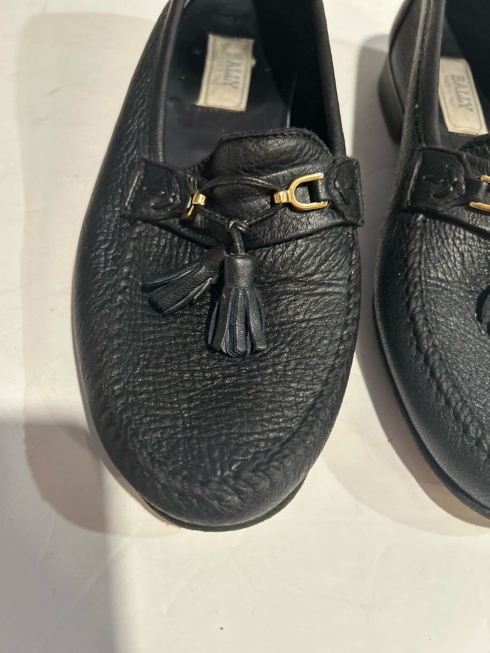 Bally Black Leather Tassel Bit Loafers - Picture 10 of 16